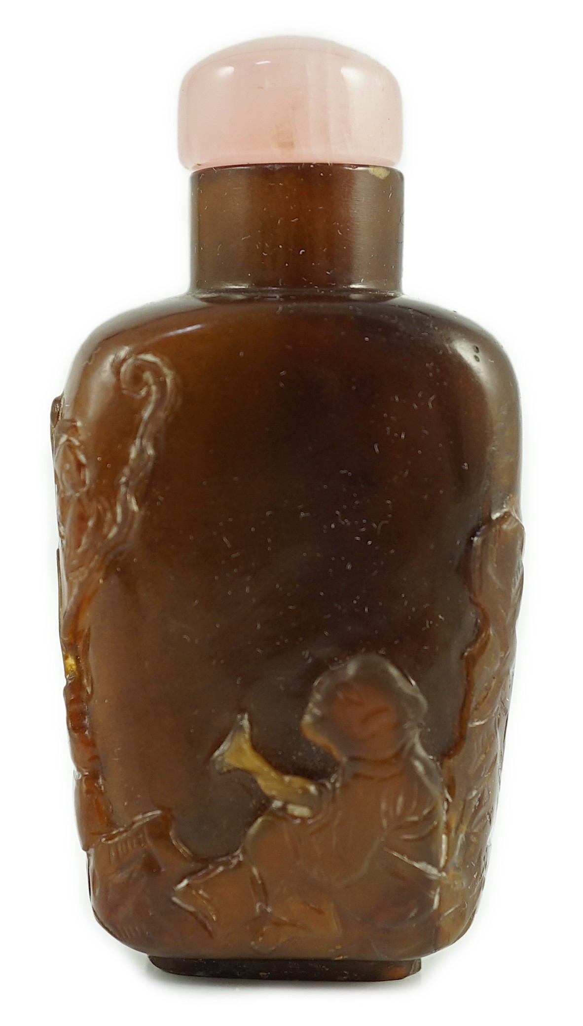 A Chinese brown jasper ‘sage’ snuff bottle, 19th century, 5.8cm